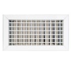 AIRZONE - Rejilla triple horizontal vertical clip 350x100mm blanco