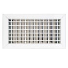AIRZONE - Rejilla triple horizontal vertical clip 700x100mm blanco