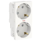 Schneider Electric - SCHUKO DOBLE RAPTOR CON PILOTO POLAR
