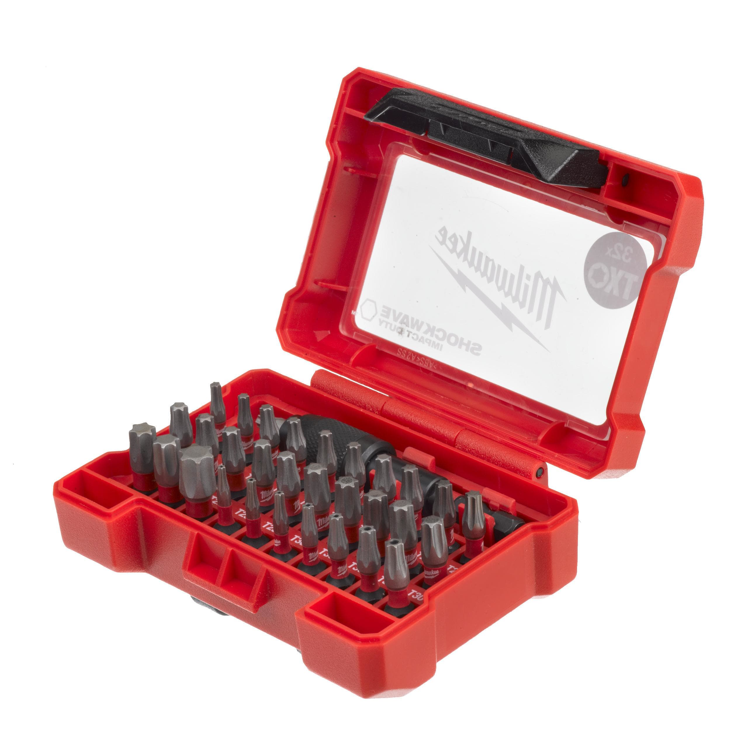 MILWAUKEE - ESTUCHE DE 32 PUNTAS SHOCKWAVE