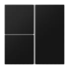 JUNG - KIT TECLAS 3F LS NEGRO MATE