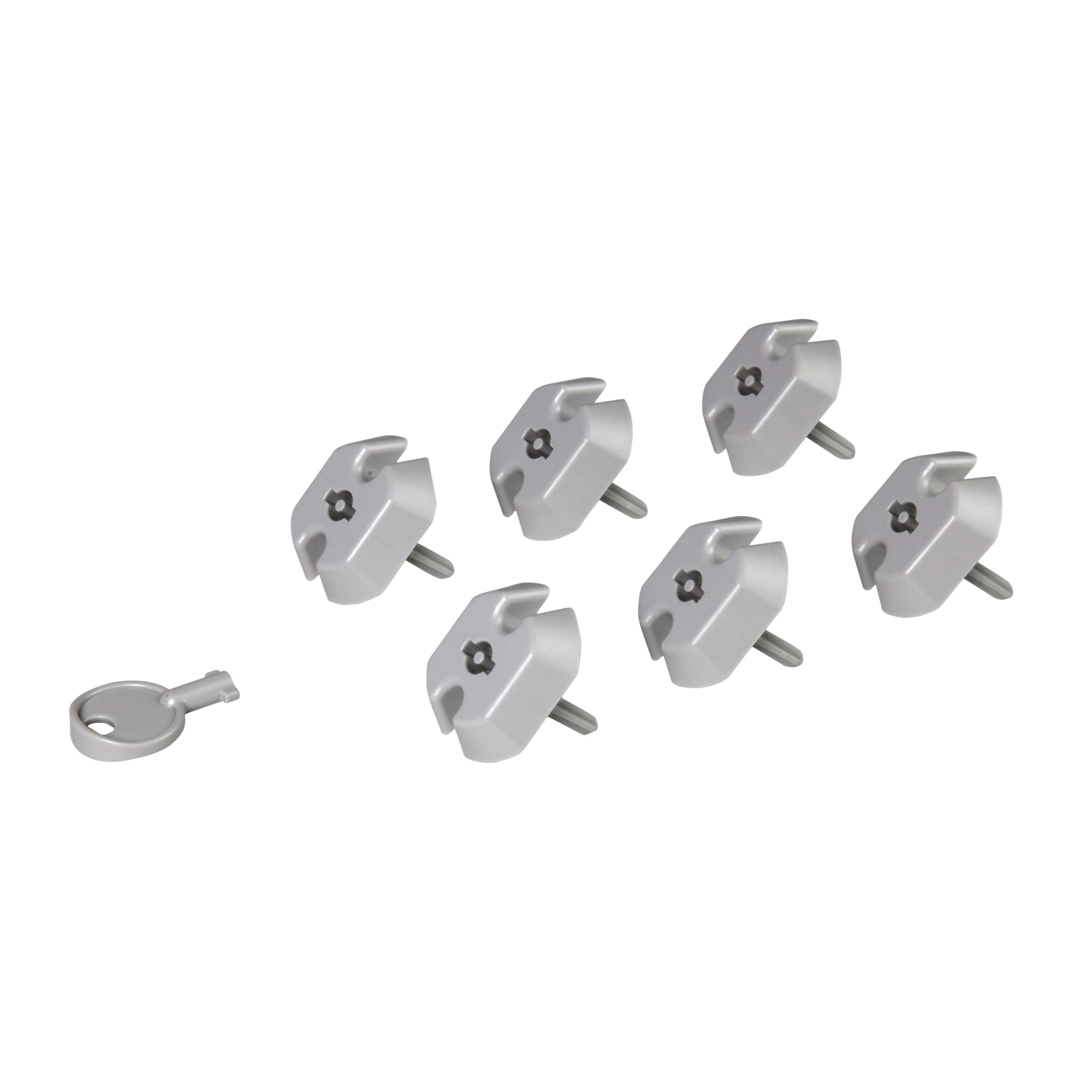 LEGRAND - Bolsa 6 tapas con llave para bases Schuko