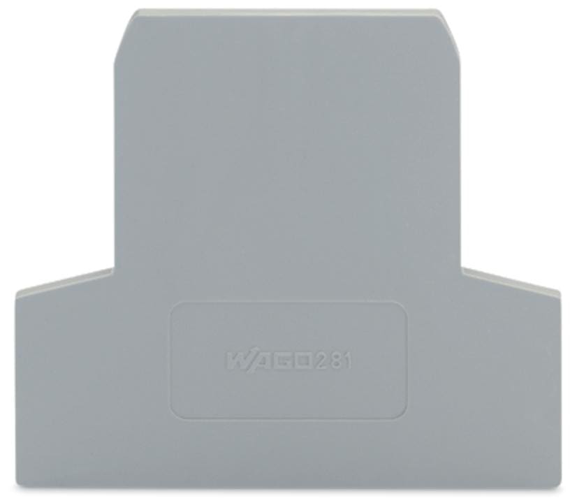 WAGO - Placa final intermedia Serie 281 60mm gris