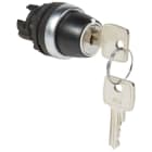LEGRAND - Mando giratorio no iluminado con llave n°455 IP69 Osmoz modular - 2 posiciones fijas 90° para extracción de llave