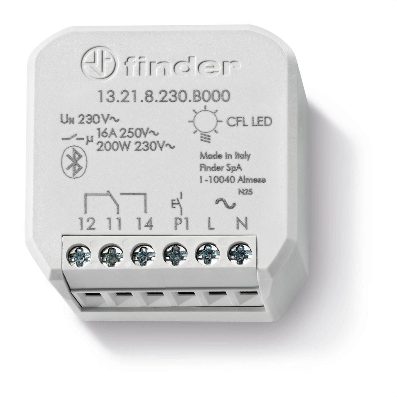 FINDER - Relé multifunción electrónico Bluetooth YESLY SERIE 13, 1 contacto conmutado 16A