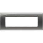 BTICINO - Placa embellecedora Livinglight de color Fumé - 7 módulos