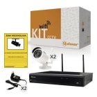 GOLMAR - Kit 2BNVR2W con NVR y 2 bullet wifi 1080P