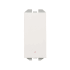 SIMON - Interruptor bipolar piloto SIMON 270-EMPOTRAR 16 AX estrecho blanco mate