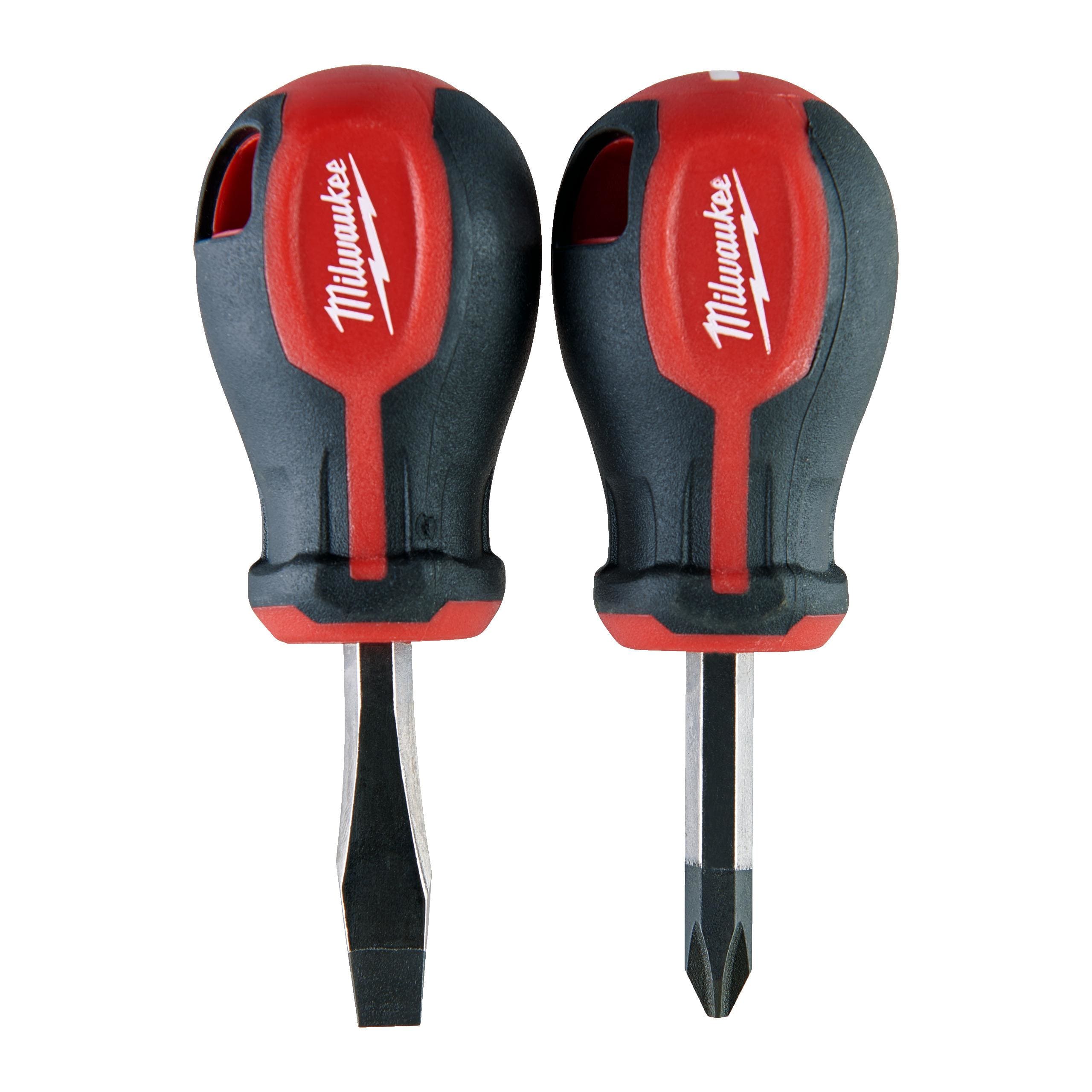 MILWAUKEE - JUEGO DE DESTORNILLADORES STUBBY - 2PC
