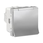 Schneider Electric - Schuko NU303730TA con tapa aluminio