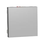 Schneider Electric - Pulsador 2 módulos aluminio