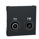 Schneider Electric - Toma TV-FM final antracita