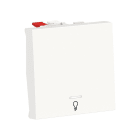 Schneider Electric - Pulsador 2 módulos luz LED localización polar