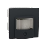 Schneider Electric - Sensor de movimiento con LED pulsador universal antracita