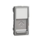 Schneider Electric - Caratula RJ45 1 modulo Keystone aluminio