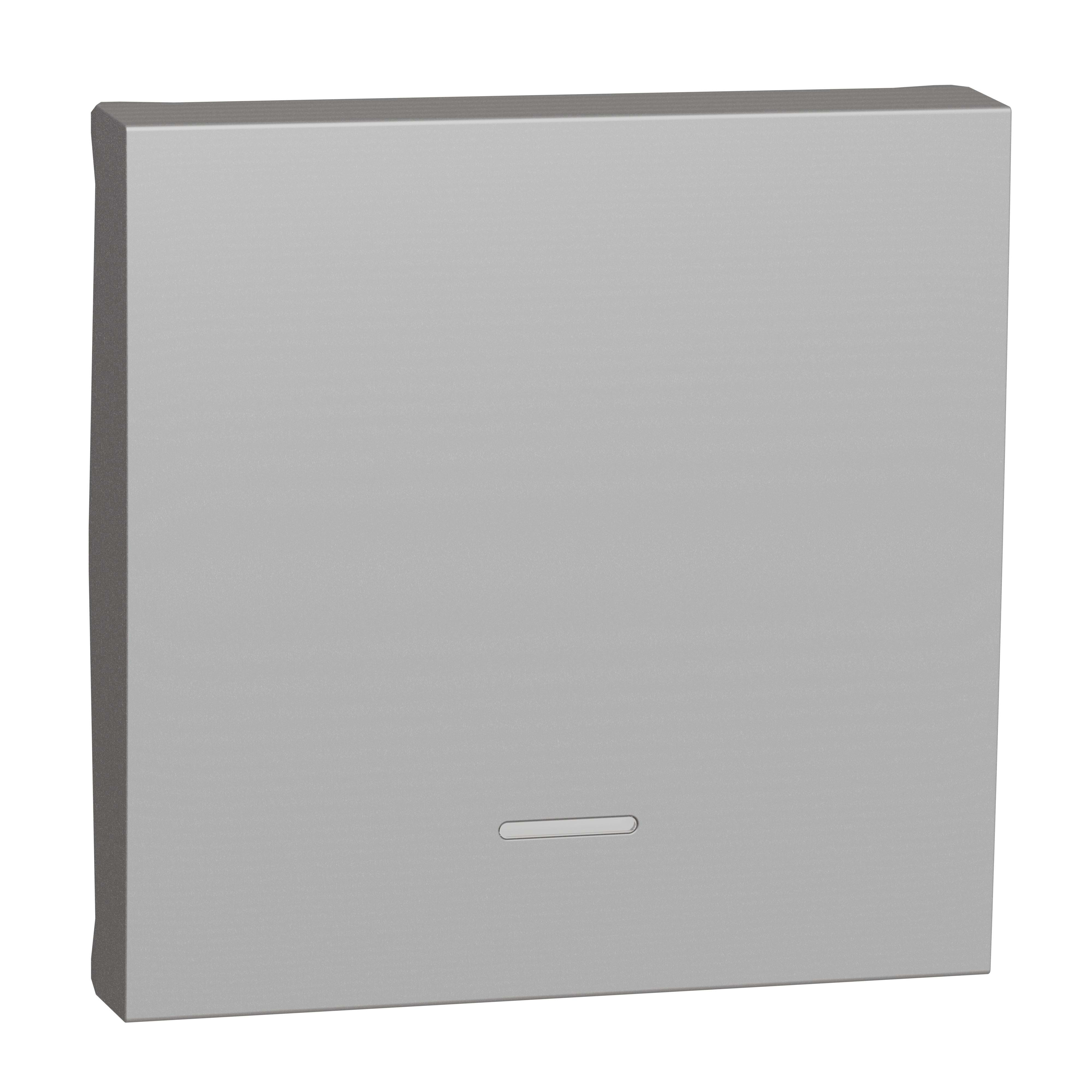 Schneider Electric - Tecla 2 módulos con visor aluminio
