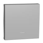 Schneider Electric - Tecla 2 módulos con visor aluminio
