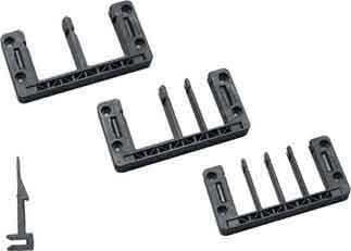 MURRPLASTIK - KDL/E 16/8, NEGRO PLACA PASACABLES