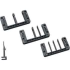 MURRPLASTIK - KDL/E 16/8, NEGRO PLACA PASACABLES
