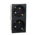 Schneider Electric - Schuko doble RAPTOR antracita