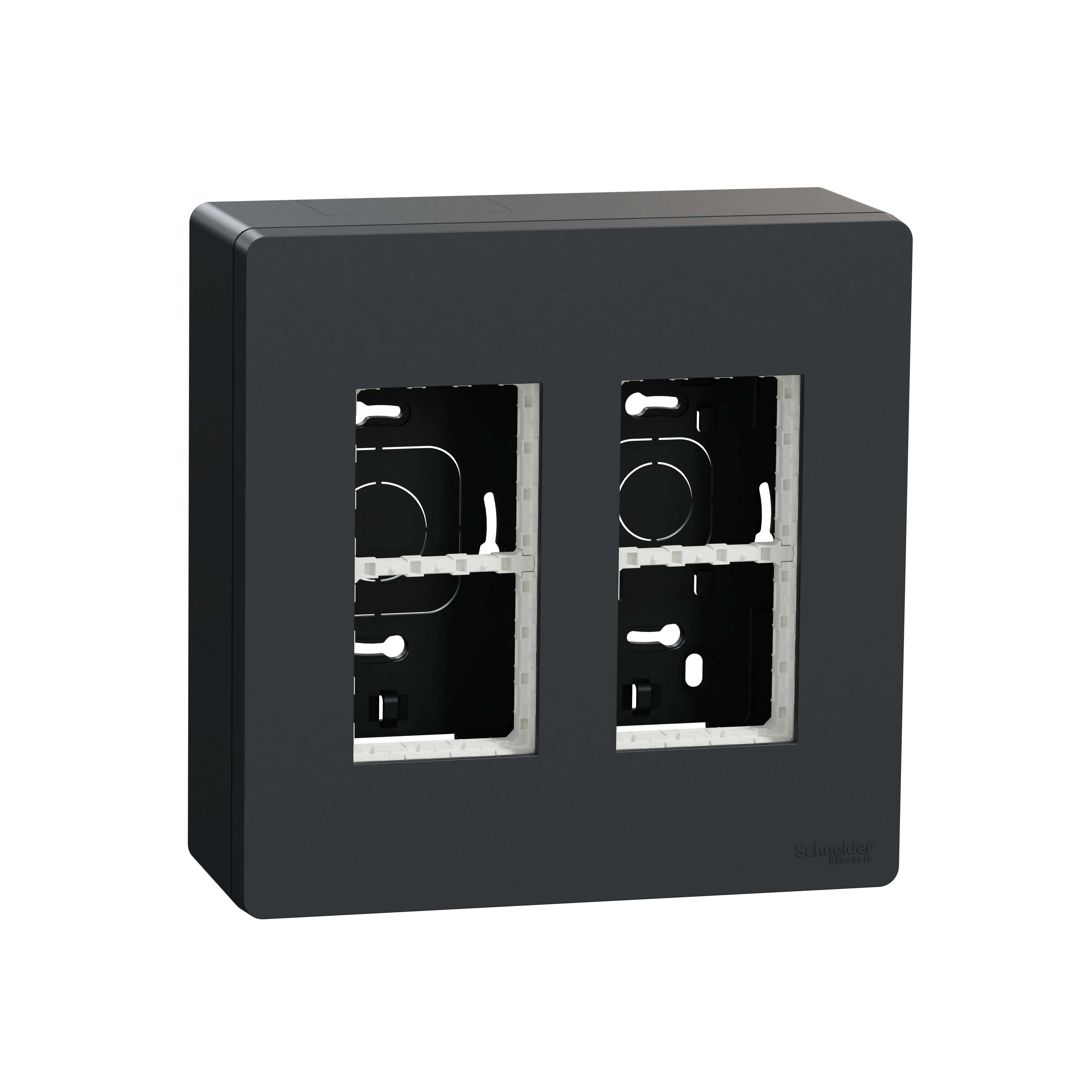 Schneider Electric - Puesto de trabajo 2 columnas superficie antracita