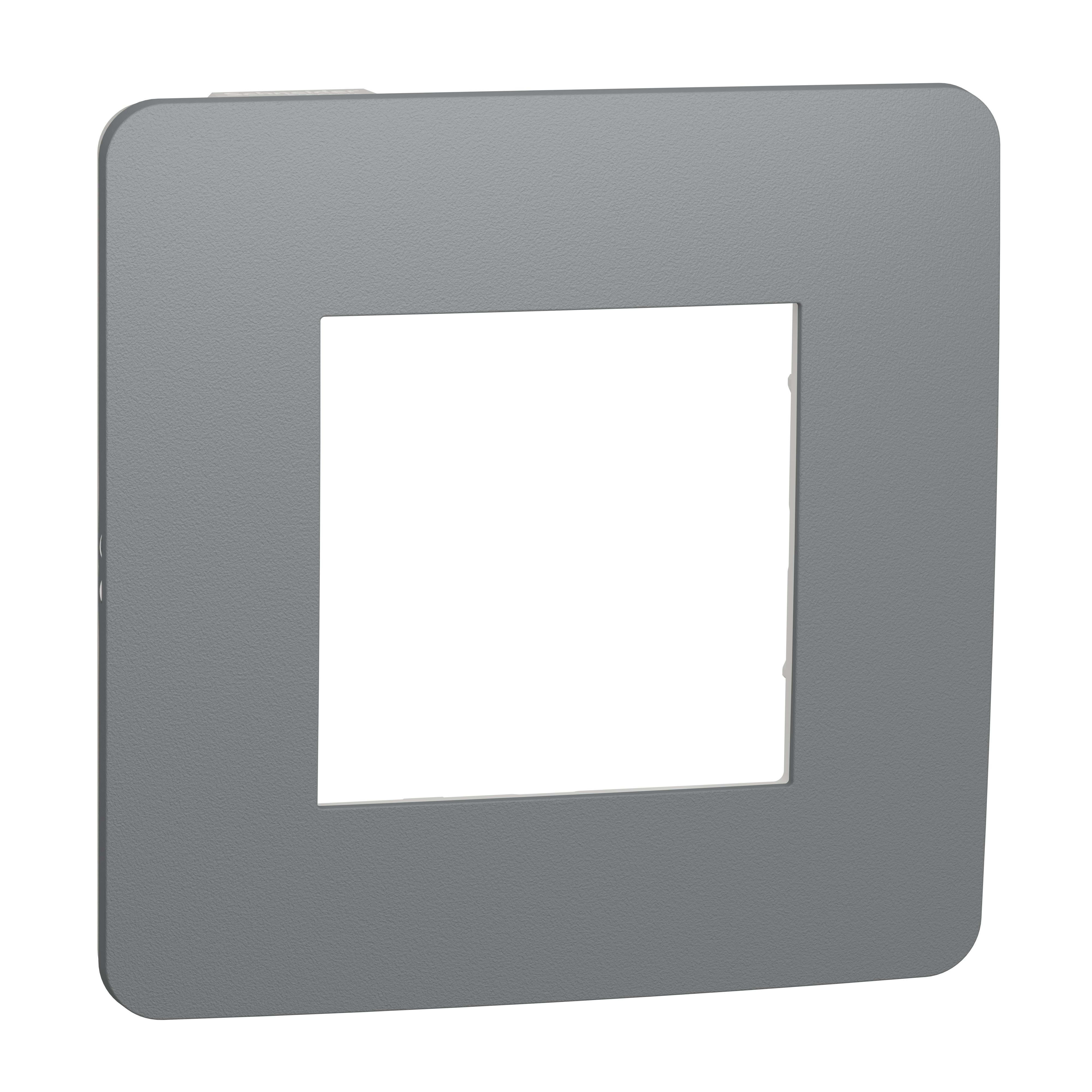 Schneider Electric - Marco 1 elemento STUDIO gris blanco