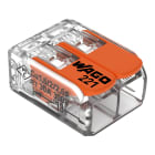 WAGO - Borna de derivación de 6mm² transparente de 2 vías