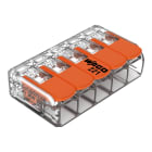 WAGO - Borna de derivación de 6mm² transparente de 5 vías