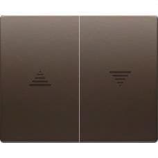 BJC - Tecla pulsador interruptor persiana serie Iris en chocolate