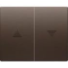 BJC - Tecla pulsador interruptor persiana serie Iris en chocolate