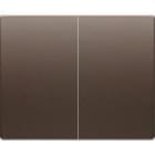 BJC - Tecla doble interruptor + conmutador de la serie Iris en chocolate