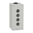 Schneider Electric - Caja vacía con 4 orificios gris