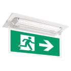 NORMALUX - Marco/difusor banderola para empotrar DUNNA blanco