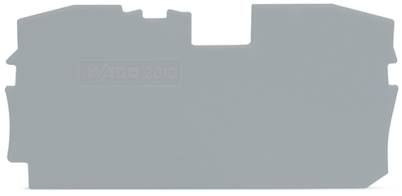 WAGO - Placa final intermedia Serie 2010 68mm gris