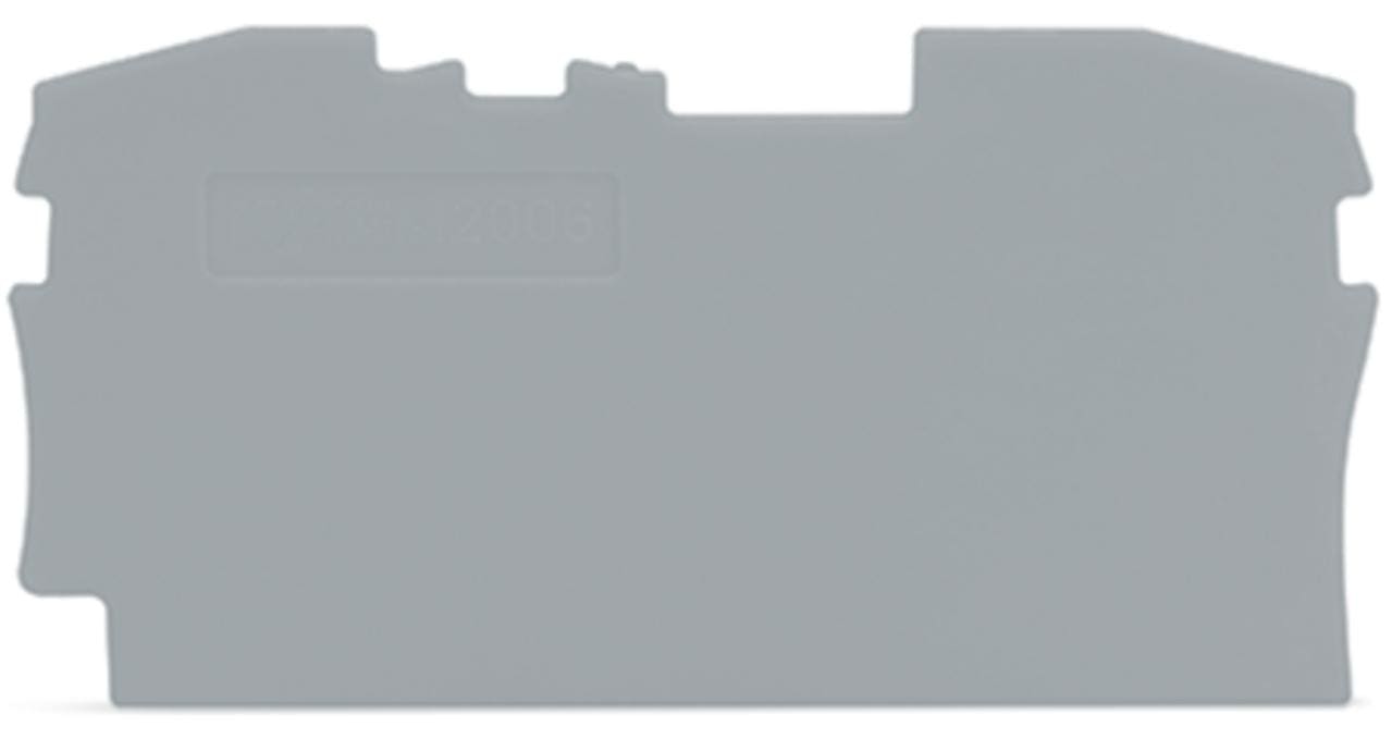 WAGO - Placa final intermedia Serie 2006 57,5mm gris