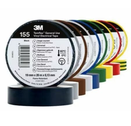 3M MERCADOS ELECTRICOS - Cinta Temflex 155 19mm x 20m gris