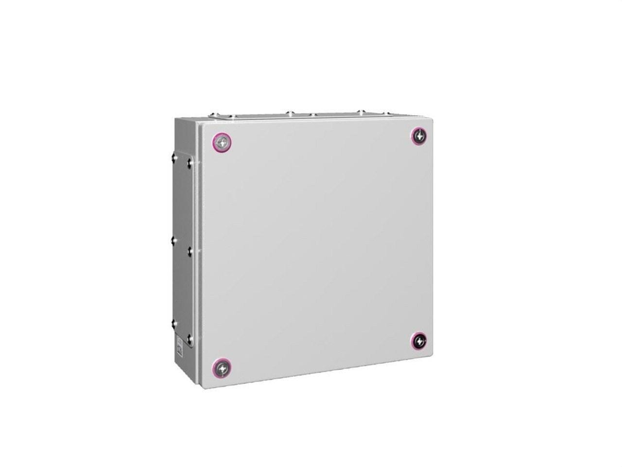 RITTAL - Caja de borne KX 300x300x120mm chapa de acero con placa entrada cables