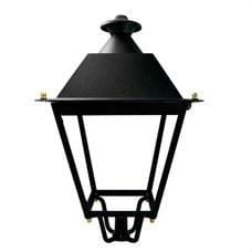 TELEVES - Luminaria exterior VILLA 12 LEDS 3000K óptica pública negra