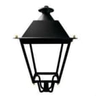 TELEVES - Luminaria exterior VILLA 12 LEDS 3000K óptica pública negra