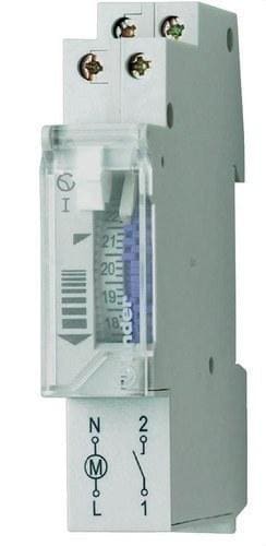 FINDER - Interruptor horario diario SERIE 12 ancho de 17,5mm, 1 NA 16A, 230V A, reserva de marcha (emb.1u)