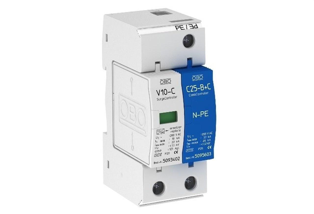 OBO BETTERMANN - Protección sobretensión V10 con 1 + NPE 1P + NPE