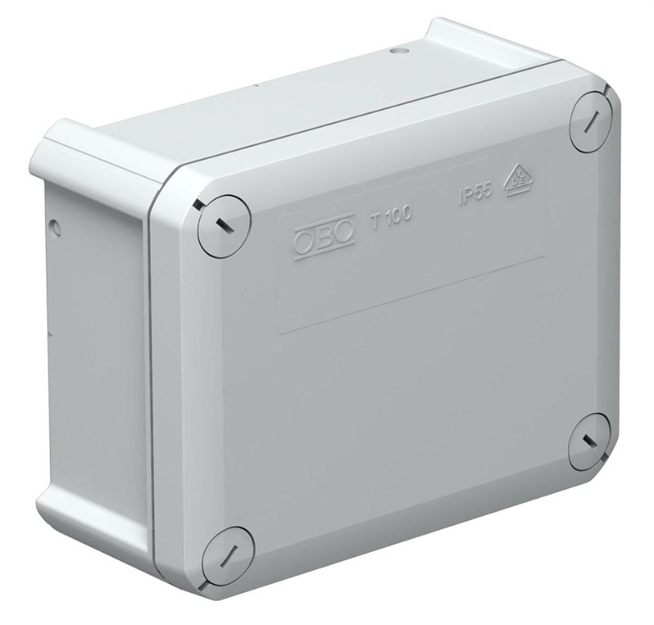 OBO BETTERMANN - Caja derivación ciega T100-OE 150x116x67 polipropileno gris