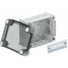 OBO BETTERMANN - Caja derivación TBOX tapa transparente T100 HD TR gris