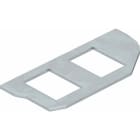 OBO BETTERMANN - Tapeta MPR2 2A para 2 conectores DTPS 20,10x14,8
