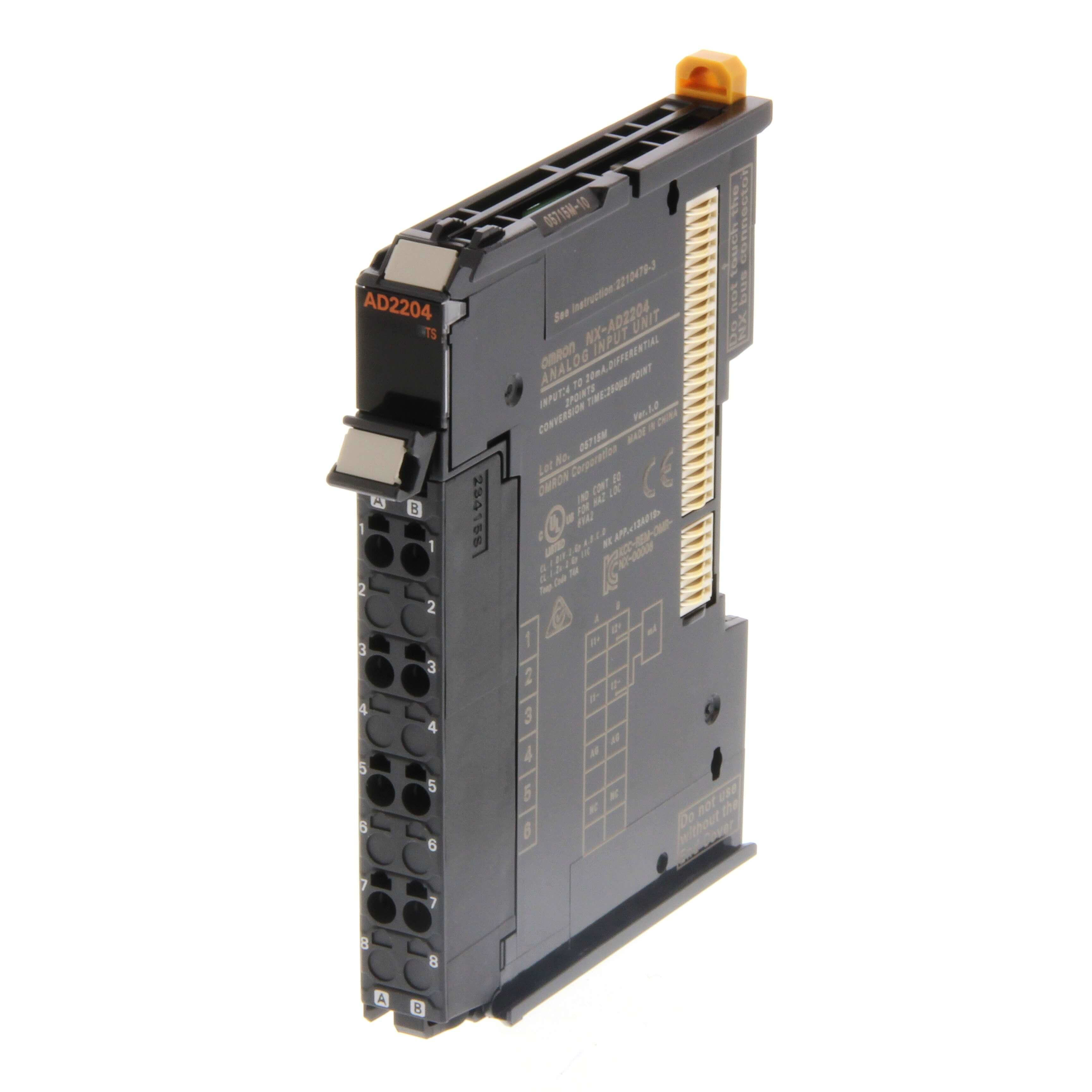 OMRON - Unidad NX 2 entradas de analogía 4-20mA diferencial 1/8000 250µs