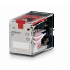 OMRON - Relé 4PDT 5A pulsador enchufable soldar