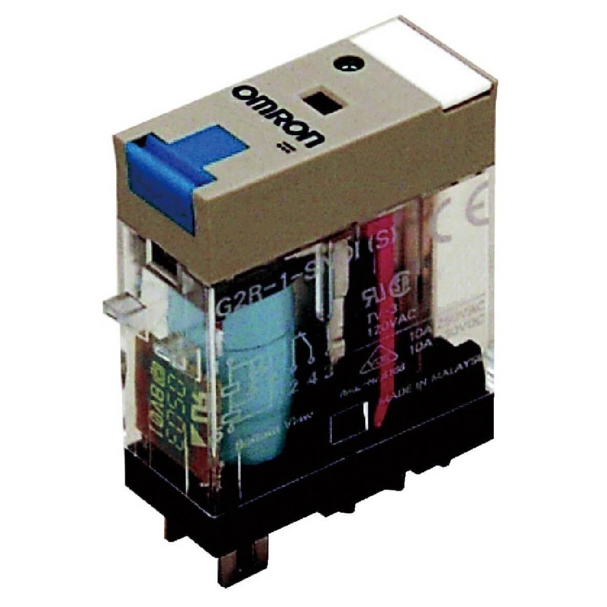 OMRON - Relé SPDT 10A enchufable LED indicador pulsador prueba