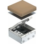 OBO BETTERMANN - Unidad portamecanismo UDHOME4 2VV toma Schuko acero