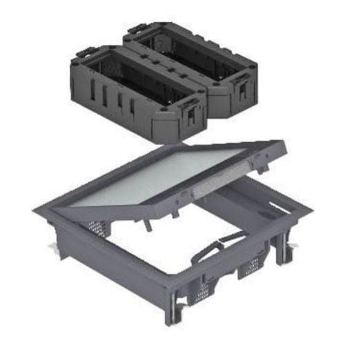 OBO BETTERMANN - Kit falso suelo 6 módulo 45 gris