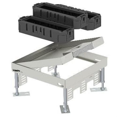 OBO BETTERMANN - Kit falso suelo 12 módulo 25mm VA acero inoxidable